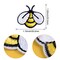 20 Pieces Bee Embroidered Patches, Cute Bumble Iron On Embroidered Applique Decoration Sewing Patches for Bags, Jackets, Jeans, Clothes DIY Patches